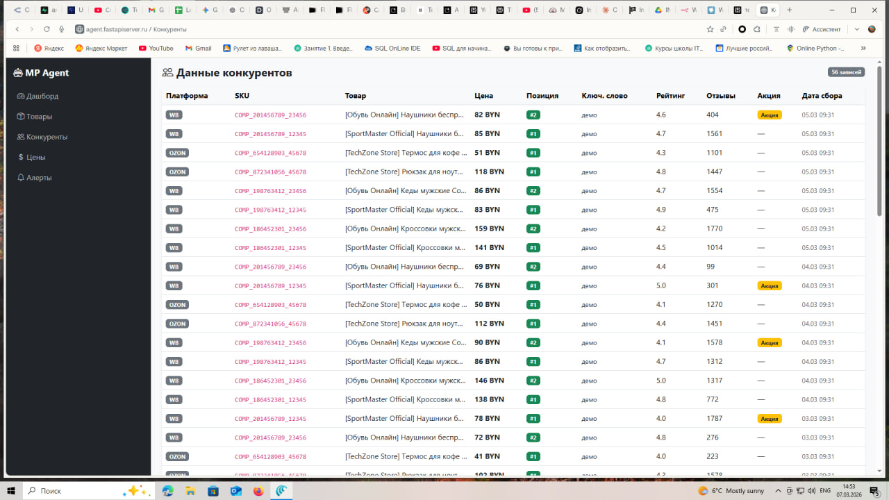 AI Агент WB & Ozon